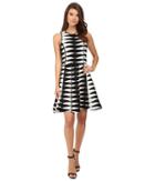 Adelyn Rae - Jacquard Knit Fit And Flare Dress