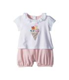 Fendi Kids - Romper W/ Collar Ice Cream Graphic
