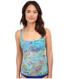 Lauren By Ralph Lauren - Maharaja Paisley Lingerie Strap Tankini W/ Removable Cup