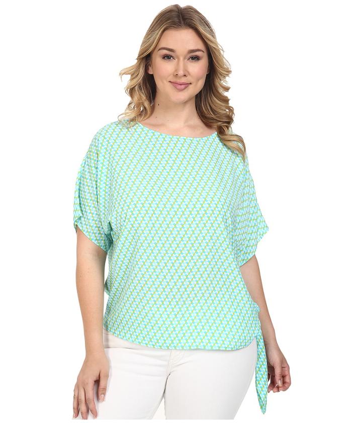 Michael Michael Kors - Plus Size Mini Retro Tie Top