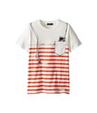 Junior Gaultier - Strpied Short Sleeve Tee Shirt With Ipod Print