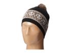 San Diego Hat Company Kids Knk3272 Skull Intarsia Stripe Knit Beanie With Pom Pom