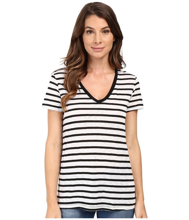 Splendid - Cerine Slub Stripe V-neck