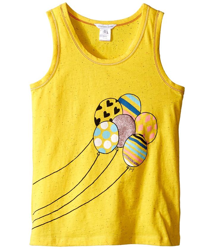 Little Marc Jacobs - Jersey Tank Top With Balloons Or Beach Supplies