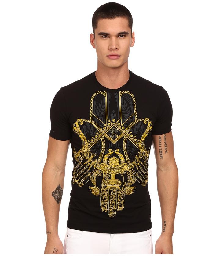 Versace Collection - Mirrored Baroque Stretch T-shirt