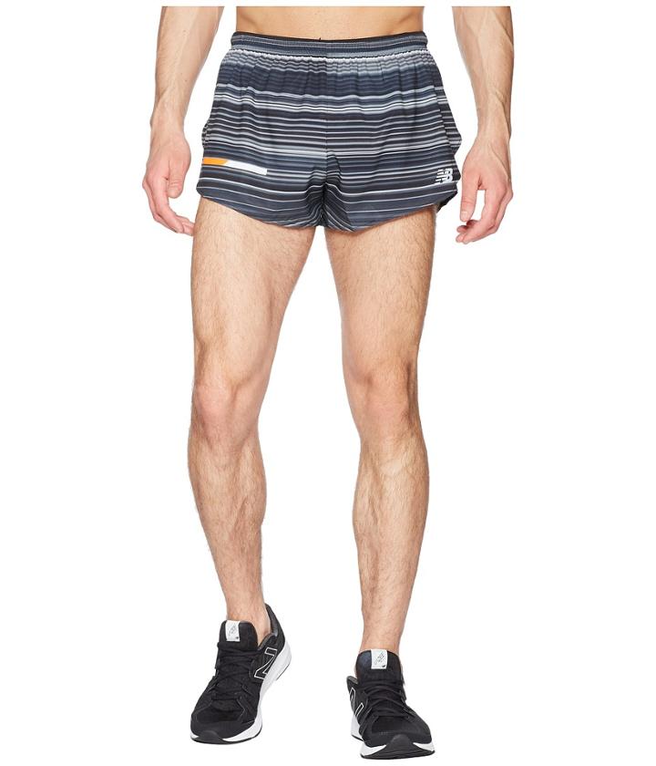 New Balance - Printed Impact Split Shorts 3