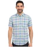 Lacoste - Segment 1 Short Sleeve Poplin Check Regular Fit