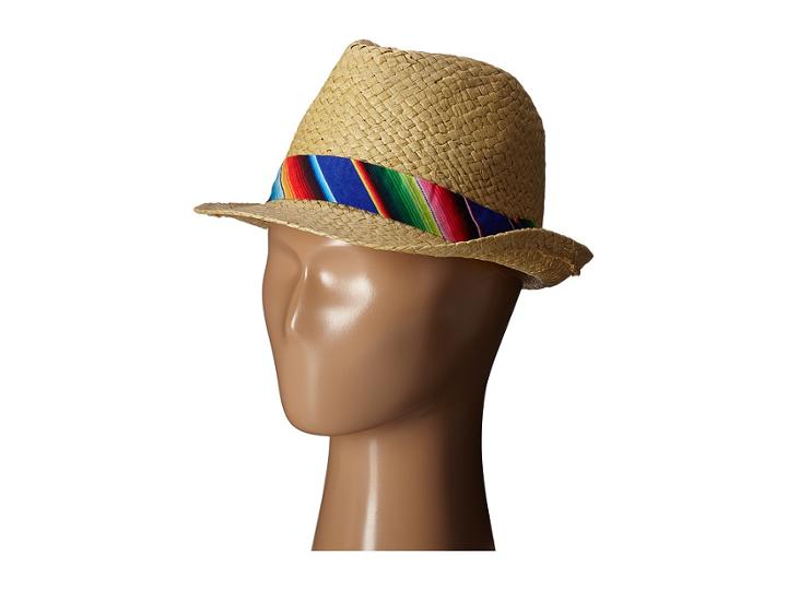 San Diego Hat Company Kids - Paper Fedora With Multicolored Band