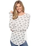 Dylan By True Grit - Vintage Print Baby Thermal Long Sleeve Crew