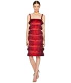 Alberta Ferretti - Sleeveless Tiered Fringe Dress