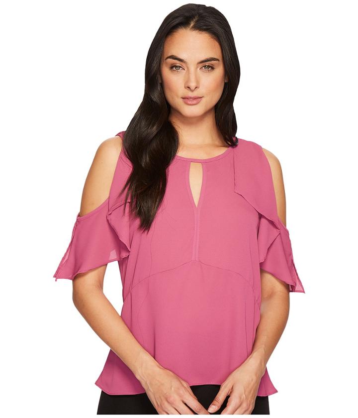 B Collection By Bobeau - Pamela Cold Shoulder Top