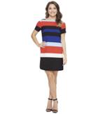 Tahari By Asl Petite - Petite Block Stripe Shift Dress