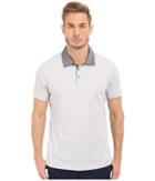 Perry Ellis - Pique Polo With Woven Collar