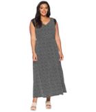 Kari Lyn - Plus Size Diem Maxi Dress With Crocheted Sleeve