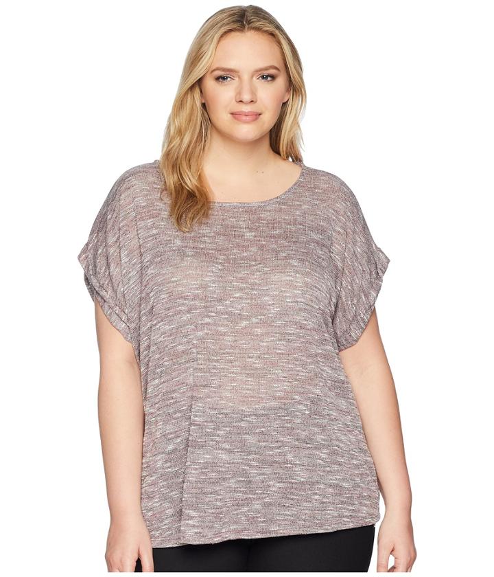 B Collection By Bobeau - Plus Size Mia Sweater Knit Tee