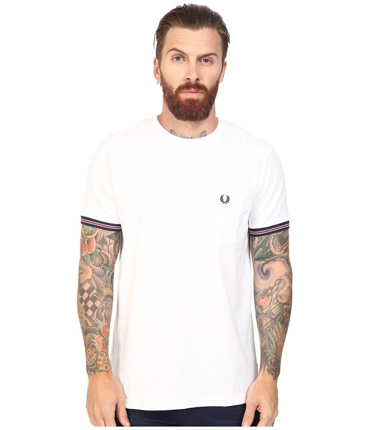 Fred Perry - Bomber Stripe Cuff T-shirt