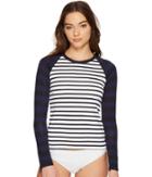 Tommy Bahama - Channel Surfing Long-sleeve Half-zip Rash Guard