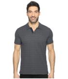 Perry Ellis - Travel Luxe Jacquard Open Collar Polo Shirt