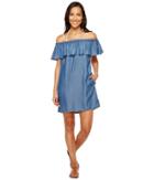Tommy Bahama - Chambray Off The Shoulder Dress Cover-up