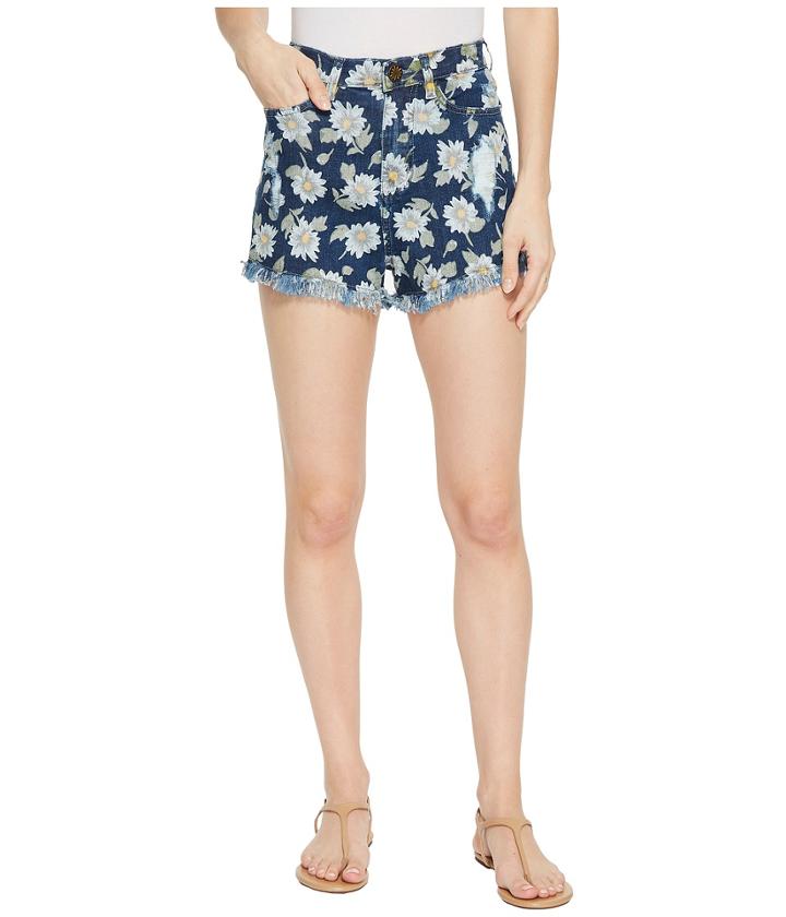 Show Me Your Mumu - Toledo Tea Drop Shorts In Daisy Duke Denim