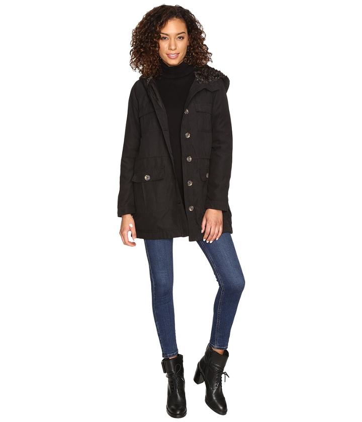 Jack By Bb Dakota - Gregor Microfiber Coat W/ Fur Lined Hood