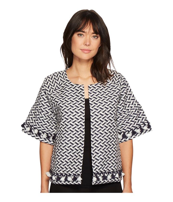 B Collection By Bobeau - Jackie Jacquard Crop Jacket