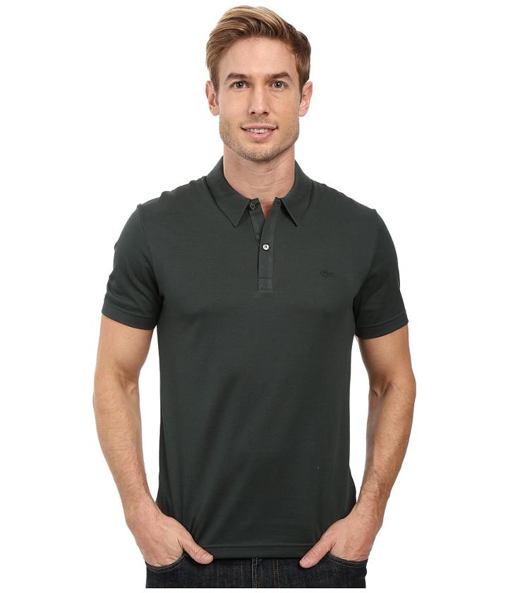 Lacoste - Short Sleeve Mercerized Pique Polo W/ Tonal Embroid Croc