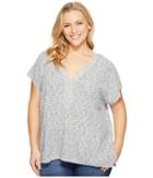 Nydj Plus Size - Plus Size Lace-up Tunic Sweater
