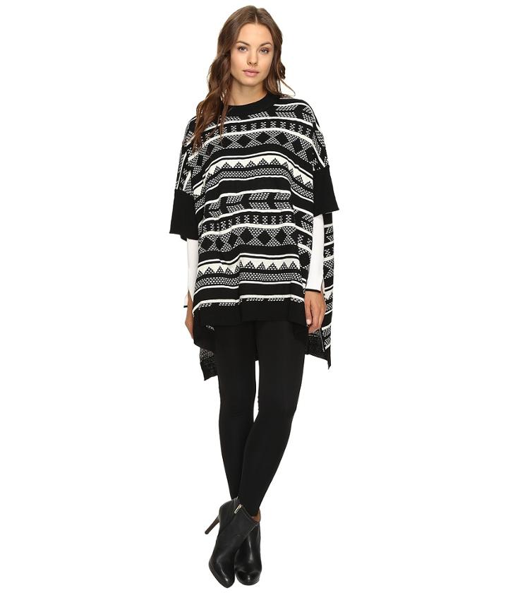 Jack By Bb Dakota - Cyndi Jacquard Sweater Poncho
