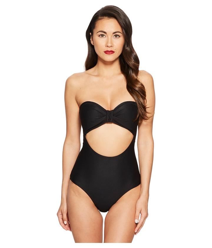 Unique Vintage - Rory Textured Cut Out One-piece Suit