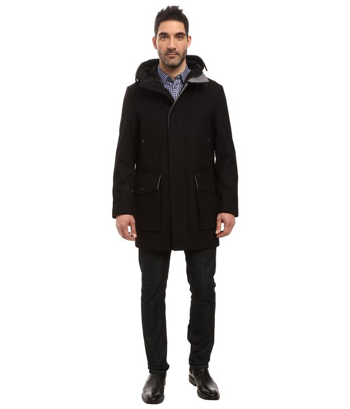 Cole Haan - Pressed Melton Wool Duffle