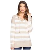 Calvin Klein - Striped Lace-up Sweater