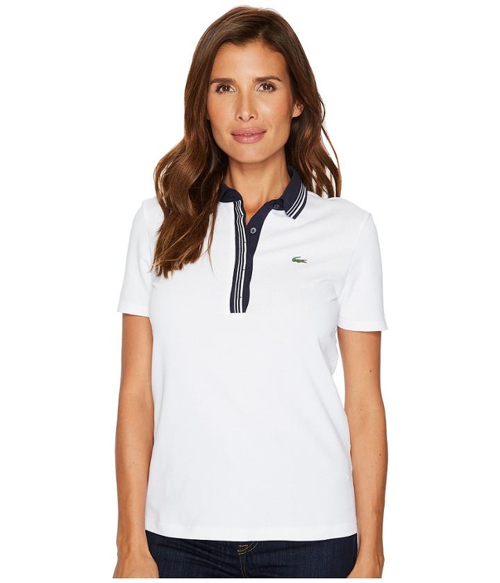 Lacoste - Short Sleeve Semi Fancy Super Light Stretch Polo