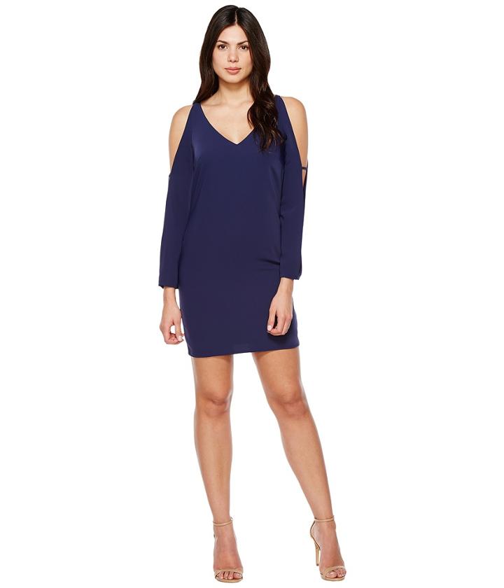 Laundry By Shelli Segal - Split Long Sleeve Tank Cocktail Dress