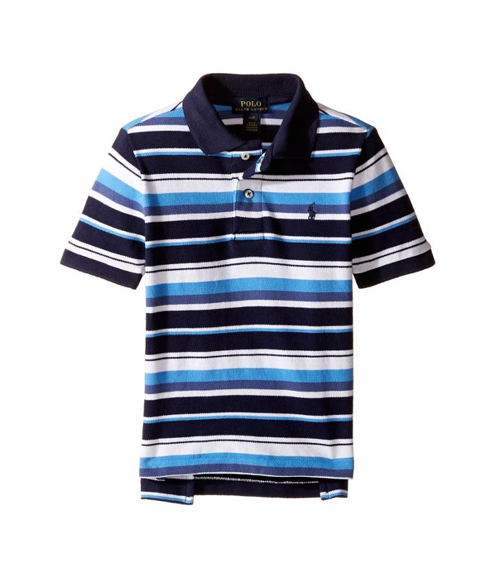 Polo Ralph Lauren Kids - Yarn-dyed Basic Mesh Short Sleeve Knit Collar Top