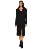 Michael Stars - Cotton Knit Long Sleeve Ribbed Cardigan And Dress