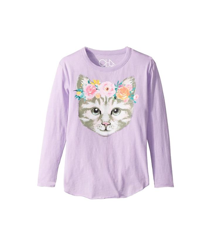 Chaser Kids - Long Sleeve Super Soft Cat Crown Tee