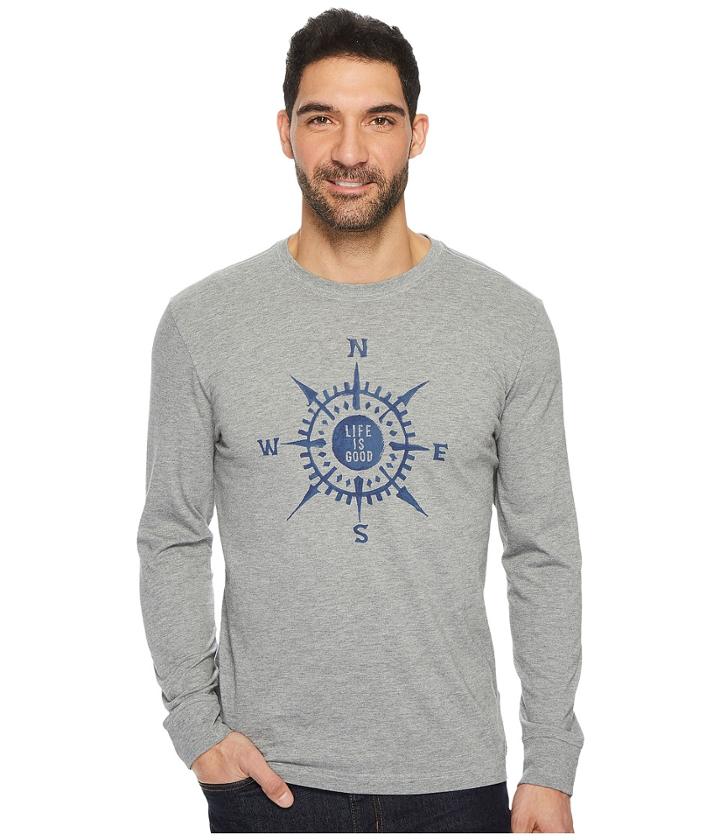 Life Is Good - Life Is Good(r) Compass Painted Long Sleeve Crusher Tee