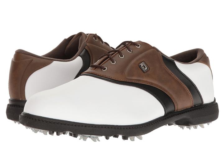 Footjoy - Originals Cleated Plain Toe Twin Saddle