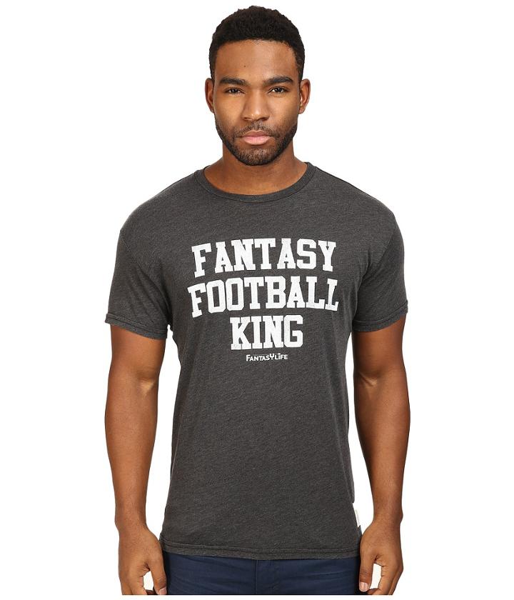 The Original Retro Brand - Fantasy Football King Heather Short Sleeve Tee