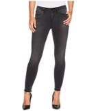 Two By Vince Camuto - Black Released Hem Five-pocket Ankle Jeans In Coal Wash