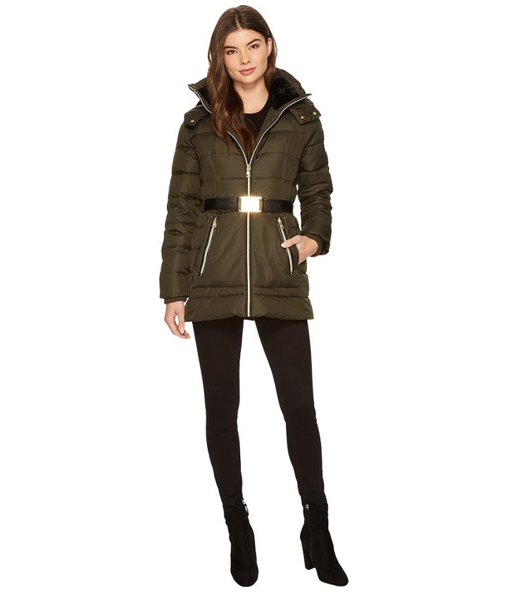 Vince Camuto - Belted Down With Faux Fur N8031