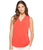Ivanka Trump - Matte Jersey Sleeveless V-neck With Zipper