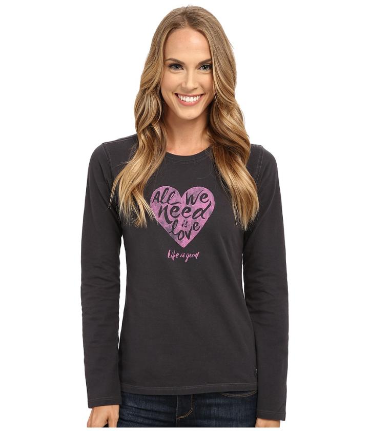 Life Is Good - All We Need Is Love Crusher Long Sleeve Top
