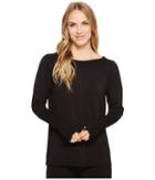 Tribal - Long Sleeve French Terry Boat Neck Top
