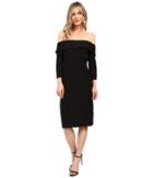 Adrianna Papell - Fold-over Top Banded Sheath Dress