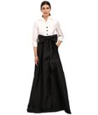 Adrianna Papell - Blouse High-low Taffeta Gown