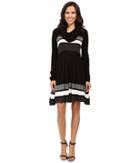 Calvin Klein - Color Block Fit And Flare Sweater Dress Cd6w4pu5