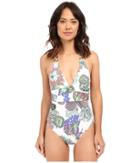 Trina Turk - Finding Dory Plunge One-piece