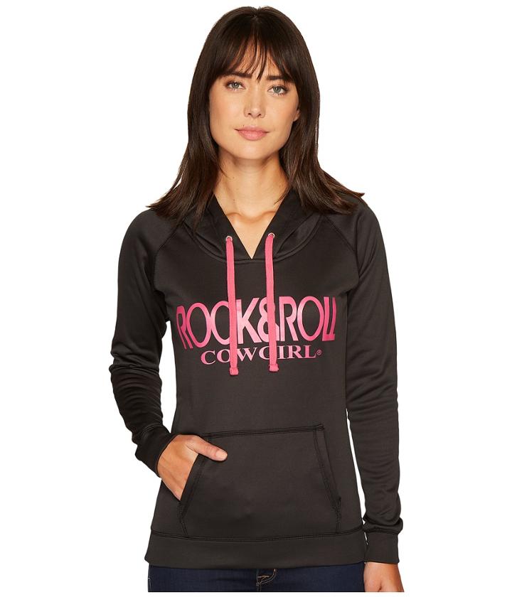 Rock And Roll Cowgirl - Long Sleeve Pullover Hoodie 48h3557